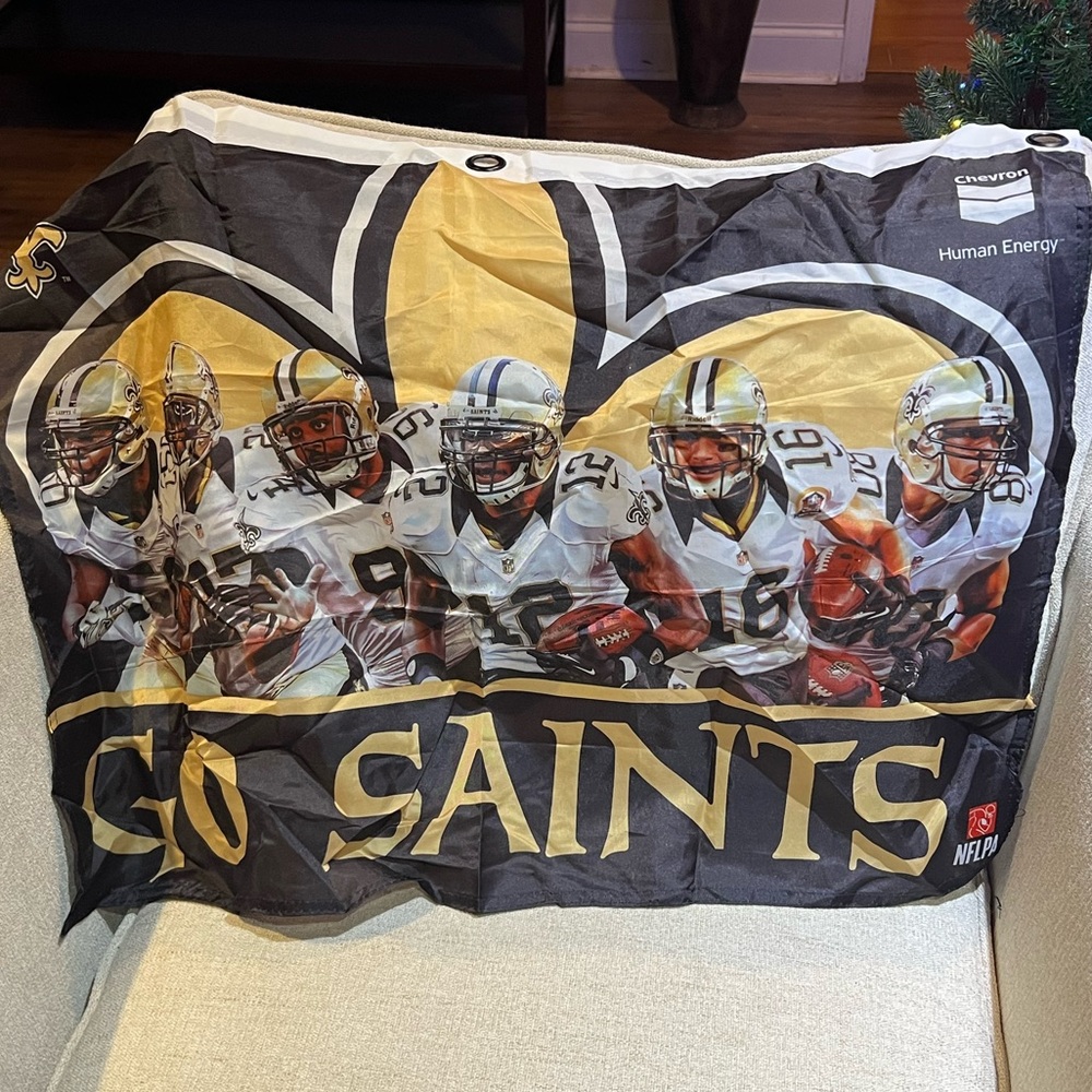 New Orleans Saints Team Flag Banner